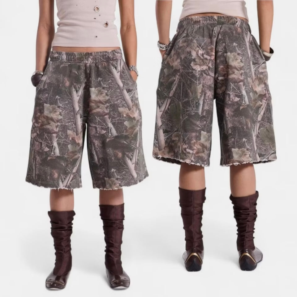 {M.Lu} Jaded London Camo Monster Jogger Shorts