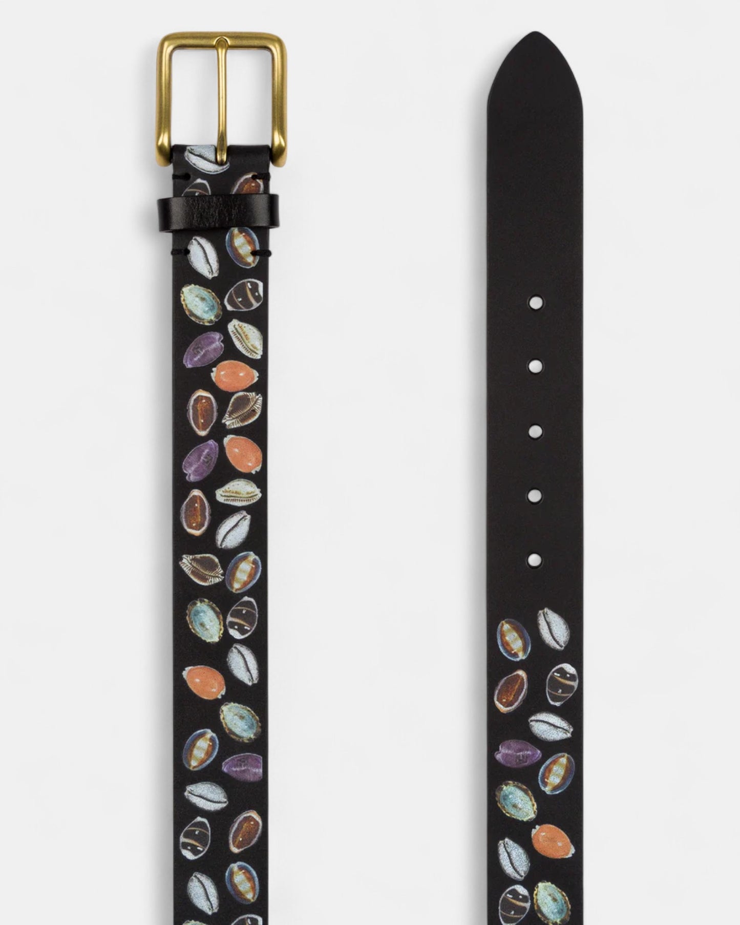 {M.Lu} Denim Tears Shell Leather Belt