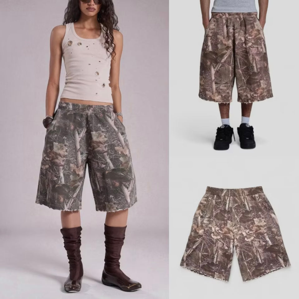{M.Lu} Jaded London Camo Monster Jogger Shorts