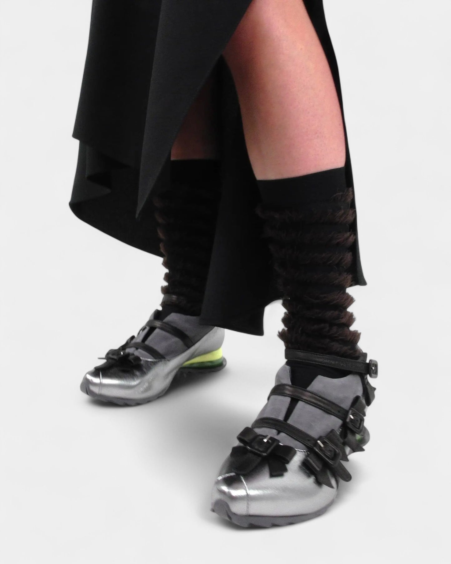 {M.Lu} Kiko Kostadinov Spiral Trim Socks