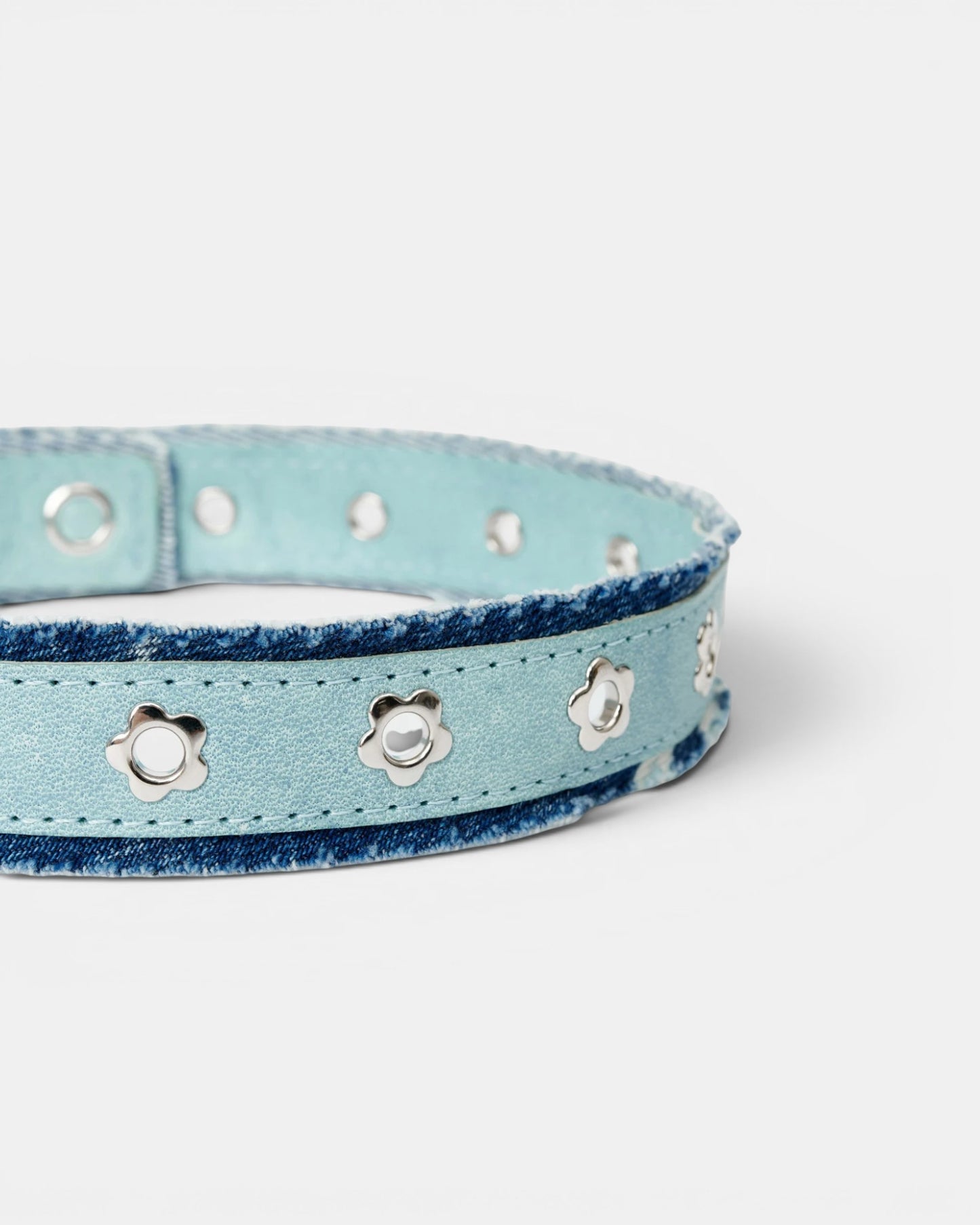 {M.Lu} Our Legacy Denim Flower Choker
