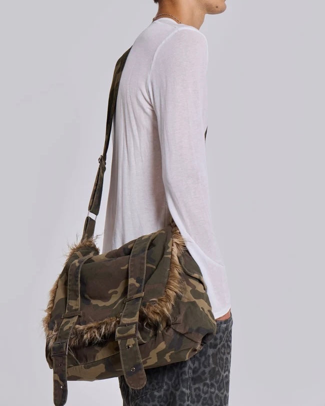 {M.Lu} Jaded London Camo Messenger Bag