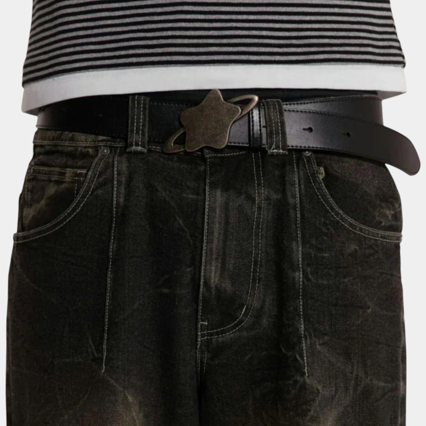 {M.Lu} Jaded London Leather Belt