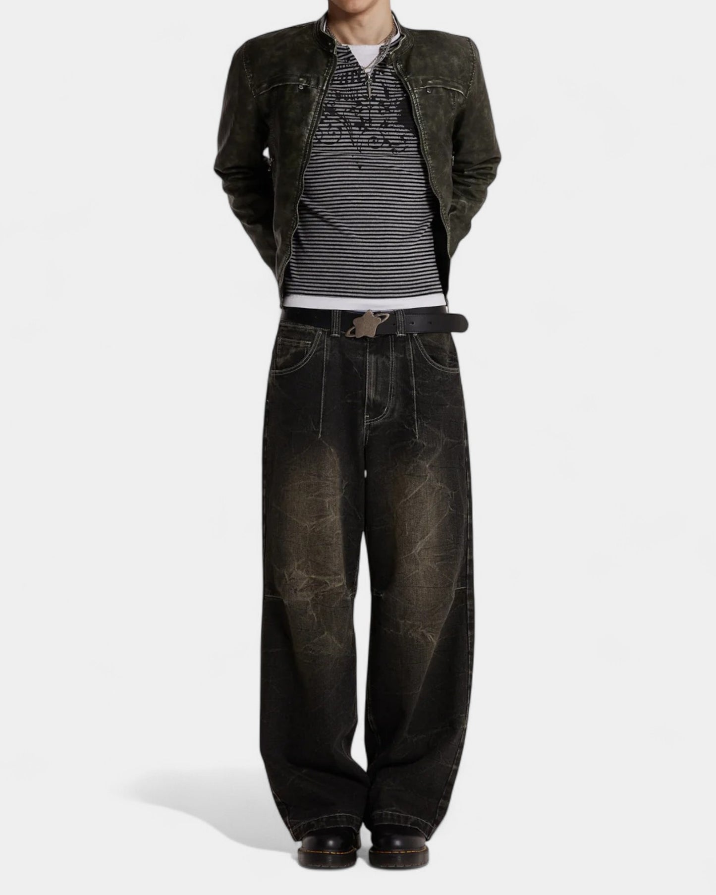 {M.Lu} Jaded London Leather Belt
