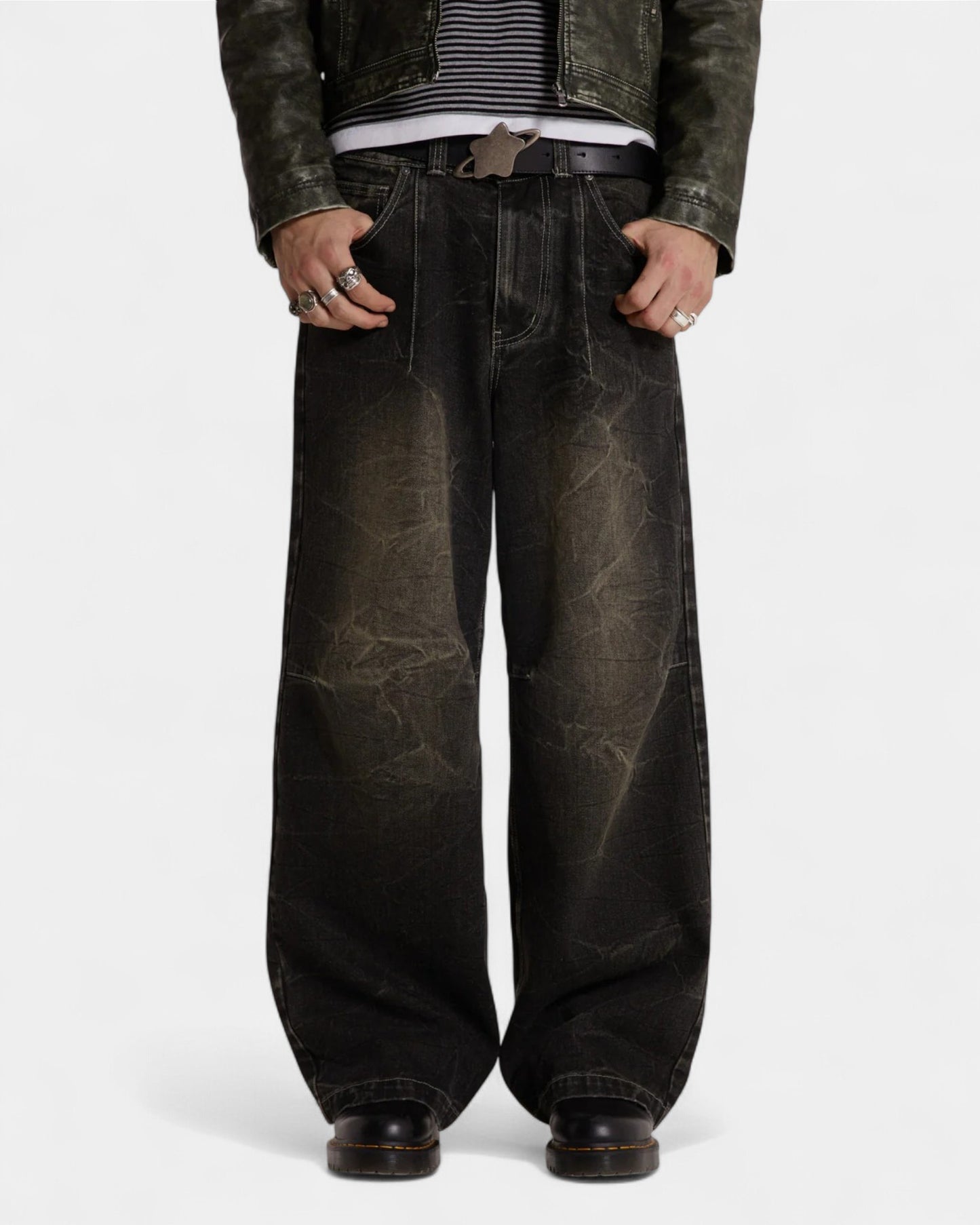 {M.Lu} Jaded London Leather Belt