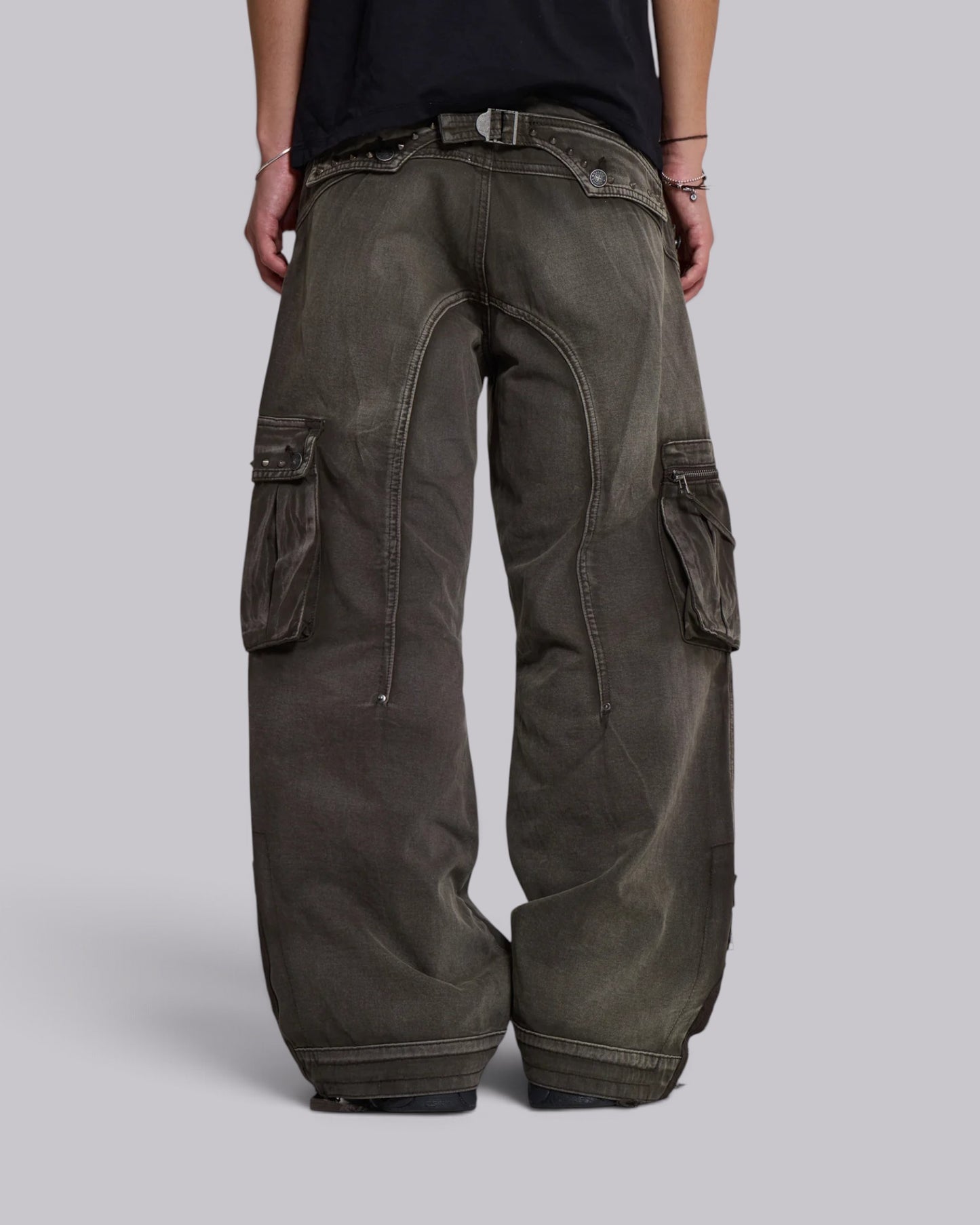 {M.Lu} Jaded London Faded Cargo Jeans