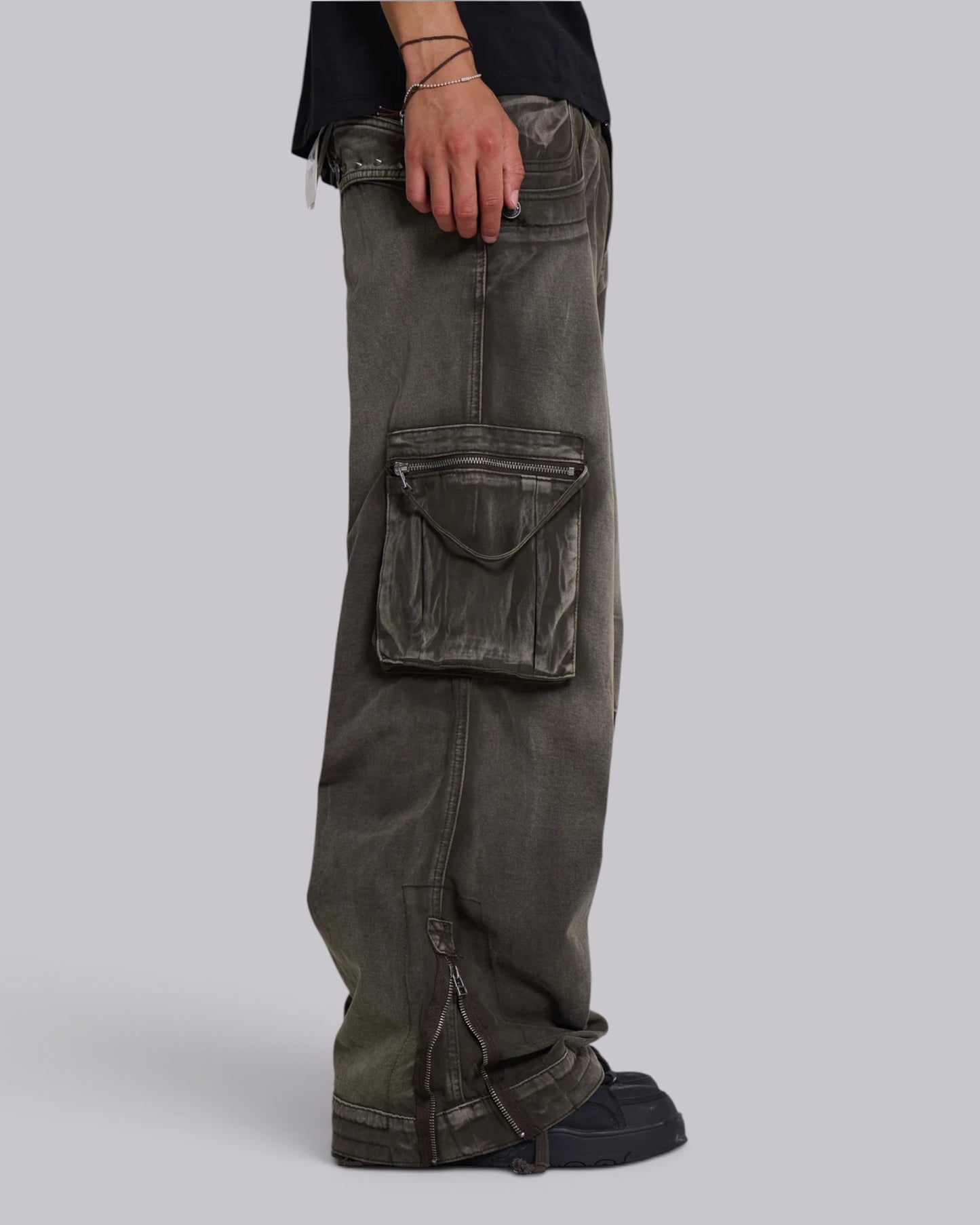 {M.Lu} Jaded London Faded Cargo Jeans