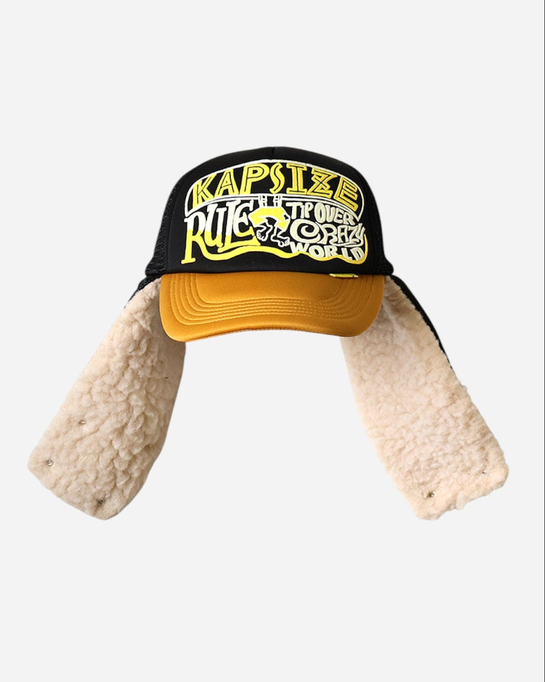 {M.Lu} Kapital KAPSIZE RULEpt Earflap Trucker Cap