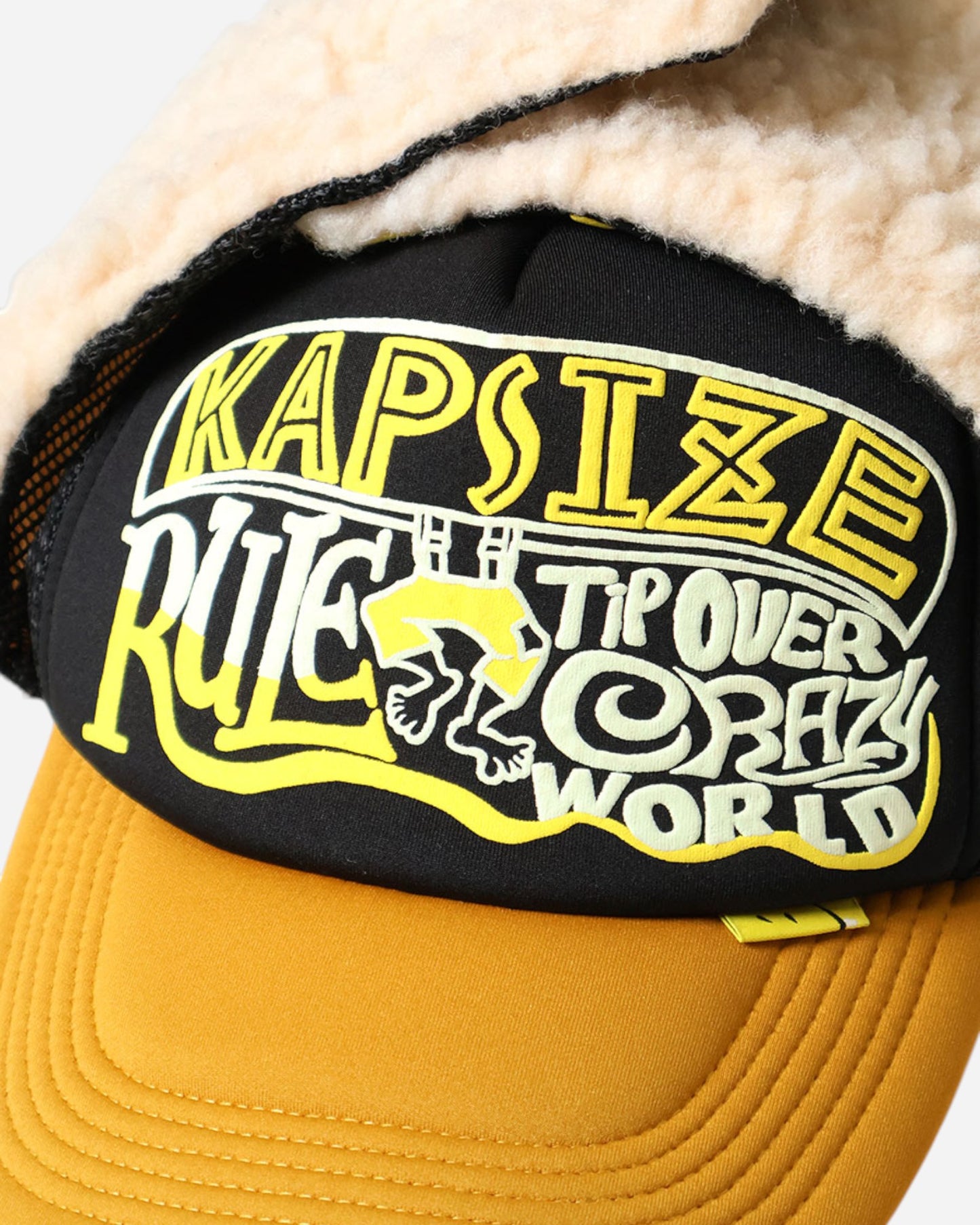 {M.Lu} Kapital KAPSIZE RULEpt Earflap Trucker Cap