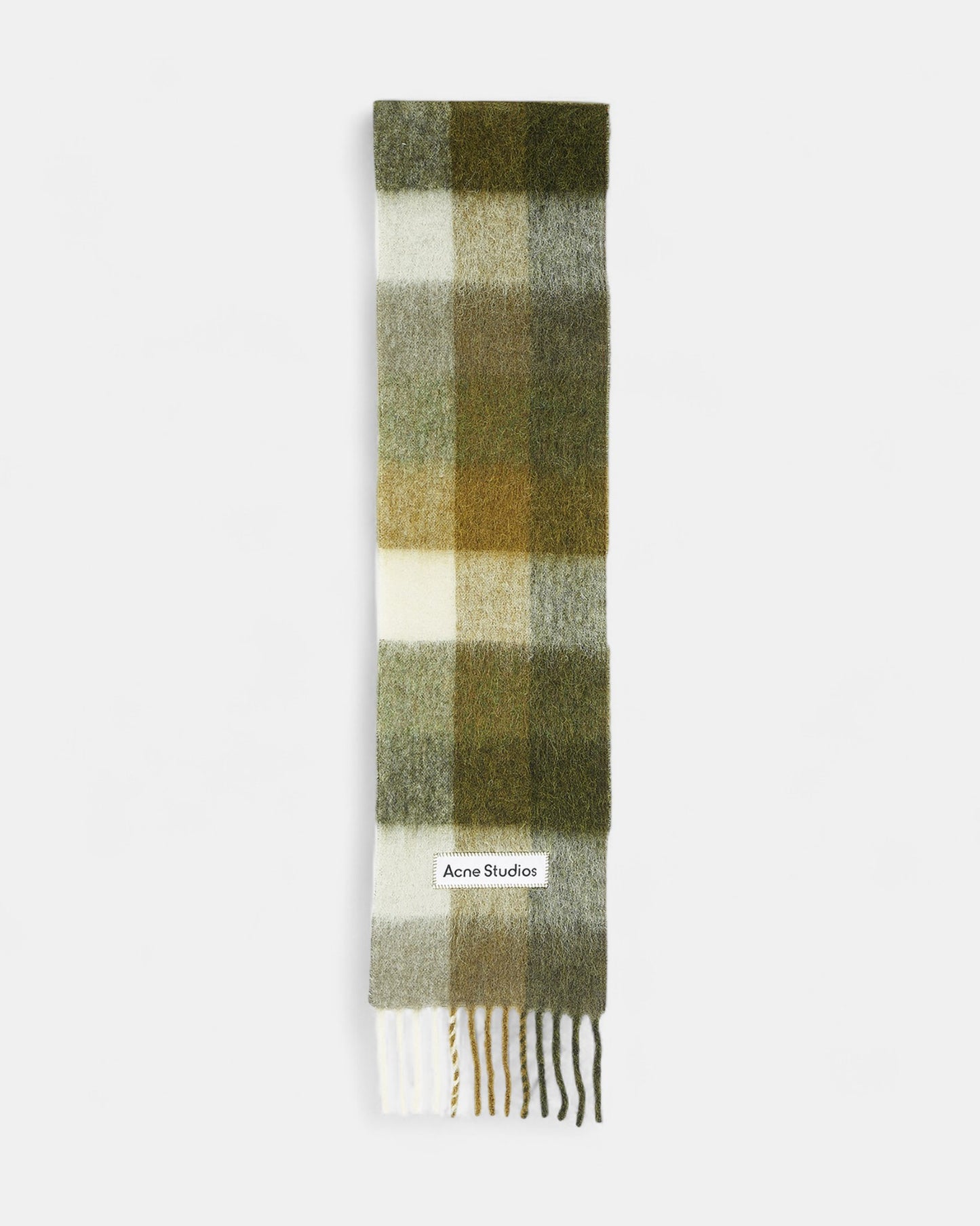 {M.Lu} Acne Studios Check Fringe Scarf