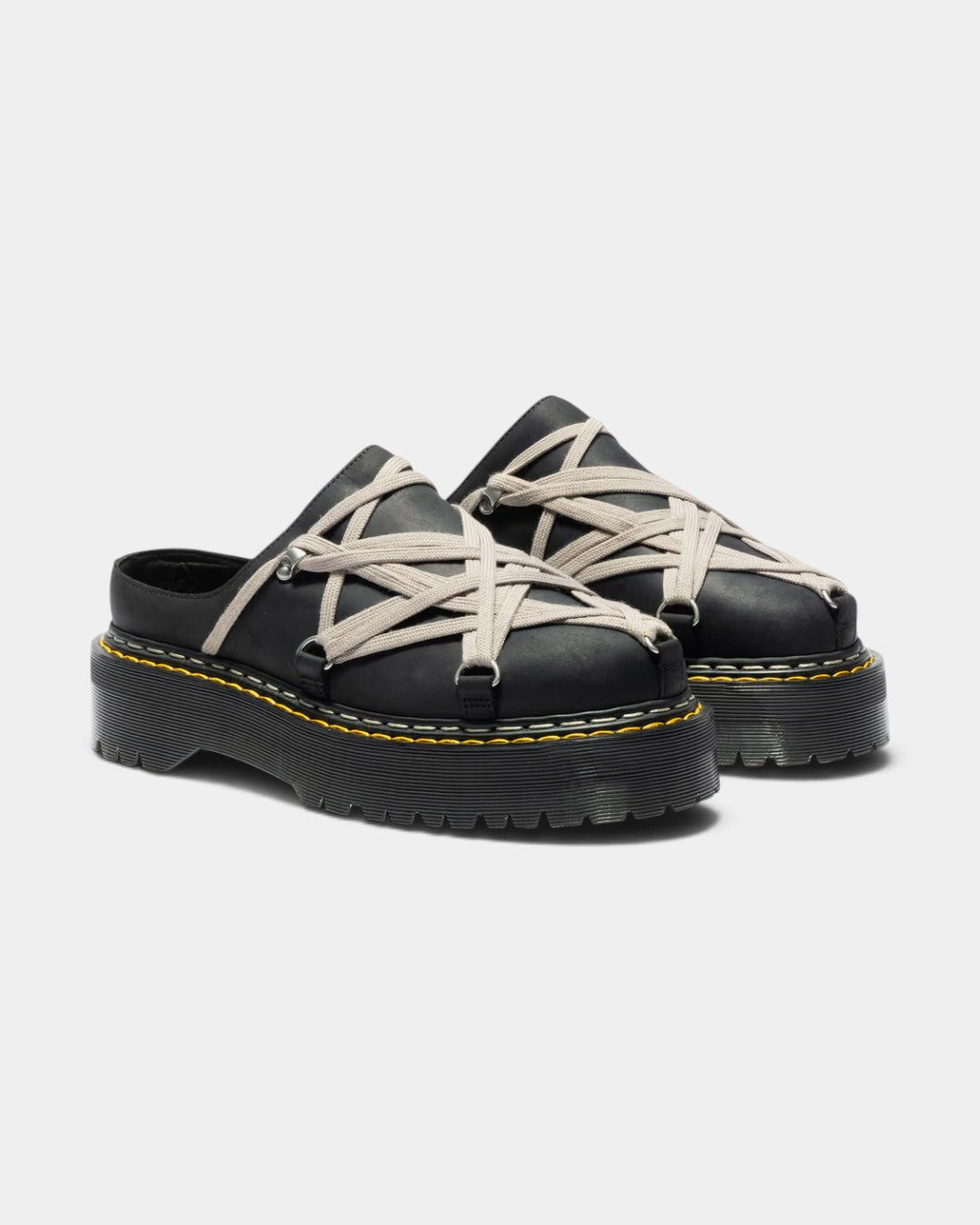 {M.Lu} Dr.Martens  Rick Owens Megalace Mules
