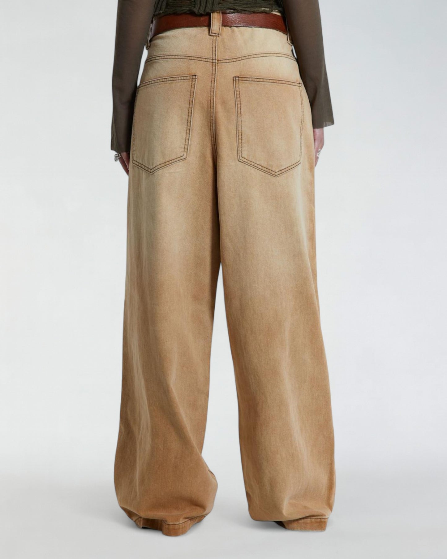 {M.Lu} Jaded London Sand Colossus Jeans