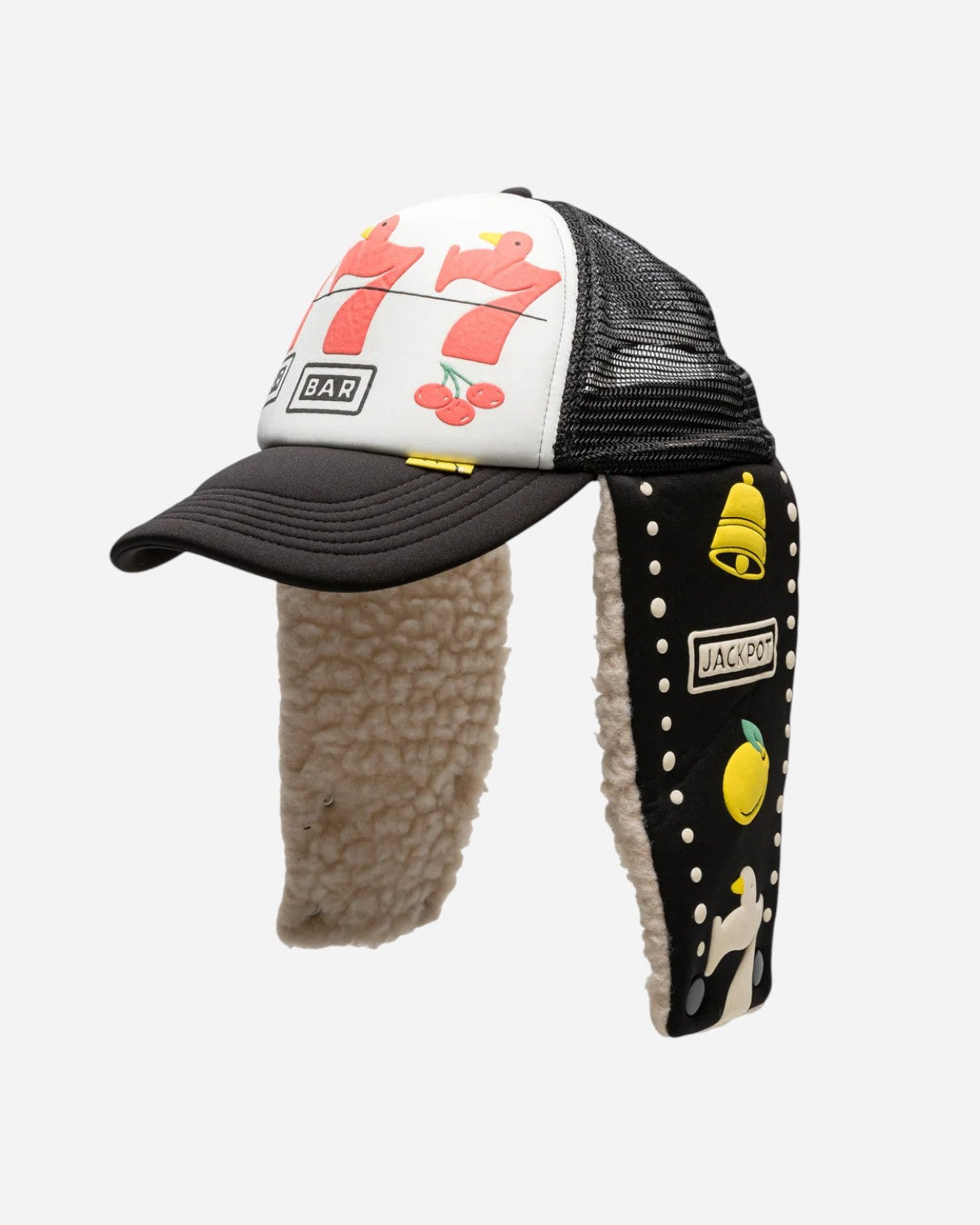 {M.Lu} Kapital Earflap Trucker Cap