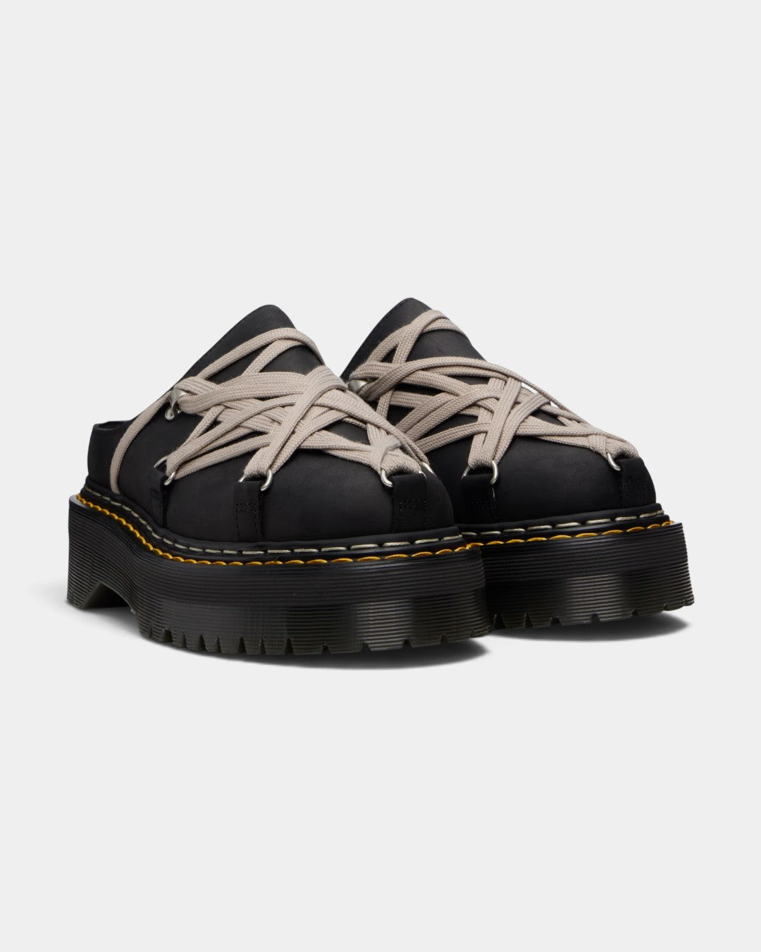 {M.Lu} Dr.Martens  Rick Owens Megalace Mules